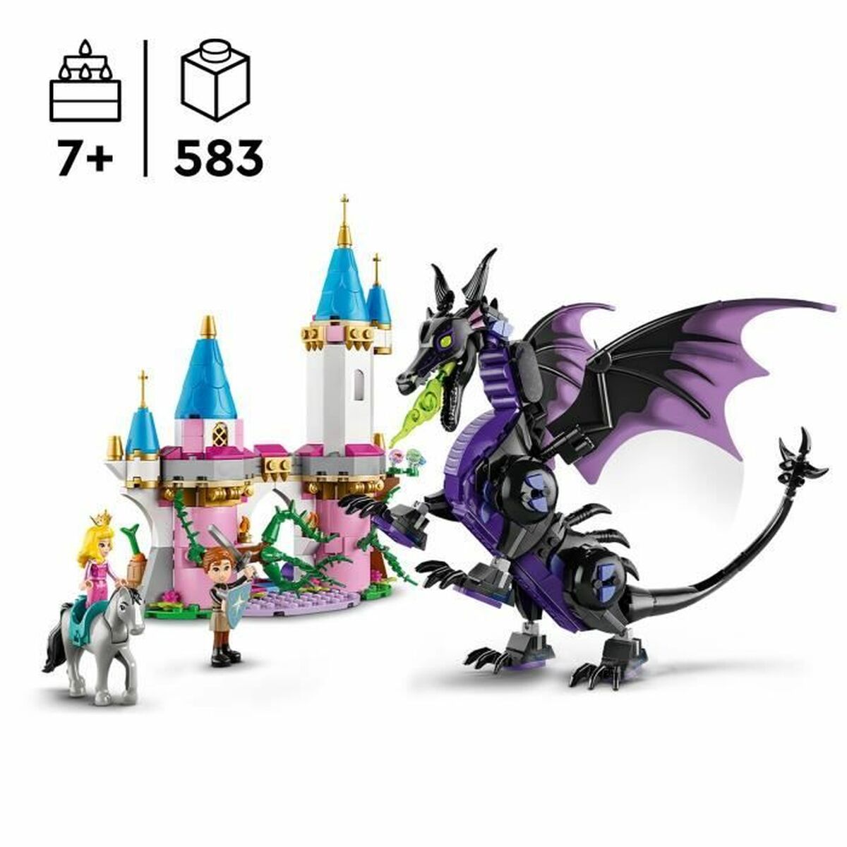 Byggsats Lego Disney Princess 43240 Maleficent as a dragon Multicolour 583 Delar - 2