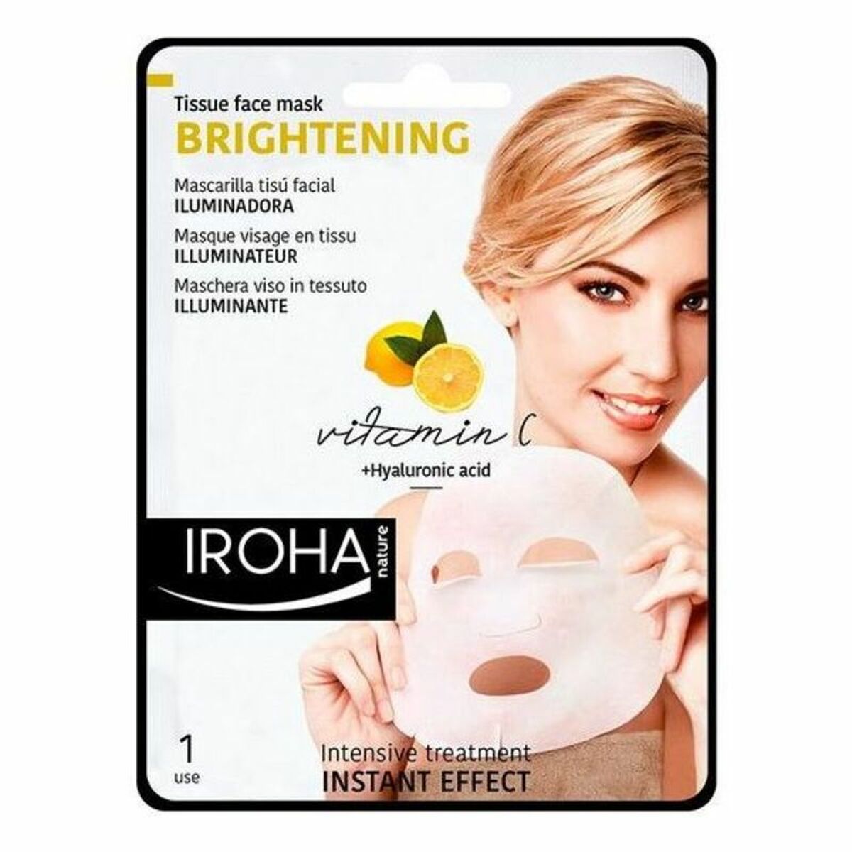 Lindrande ansiktsmask Iroha Tissue Mask C Ha (1 antal)