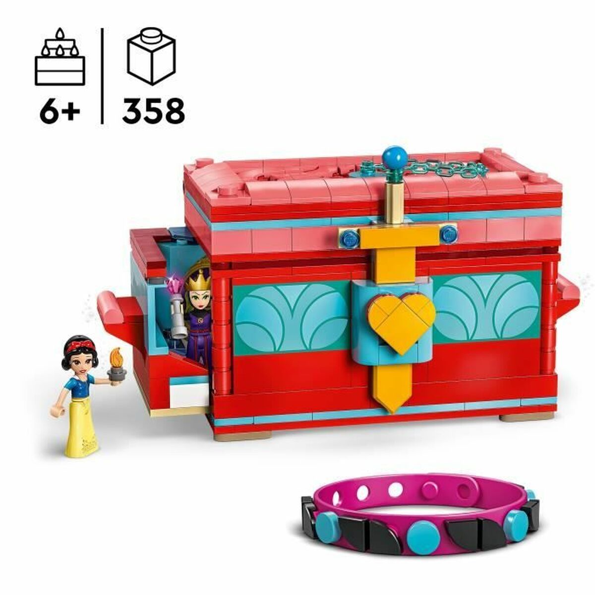 Byggsats Lego 43276 Snow White's Jewelry Box Multicolour 358 Delar - 2