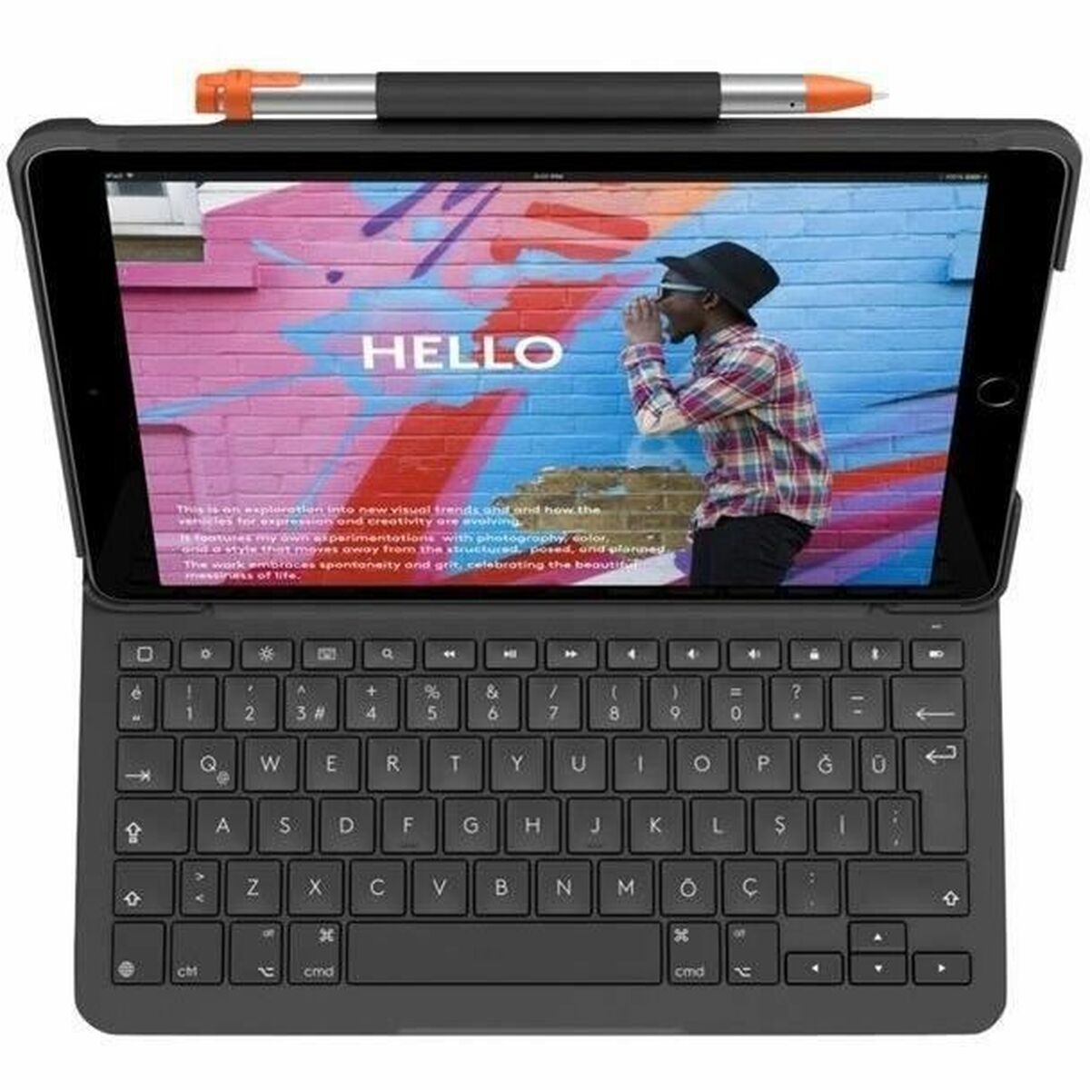 Fodral till Läsplatta Logitech 920-011425 Grå AZERTY