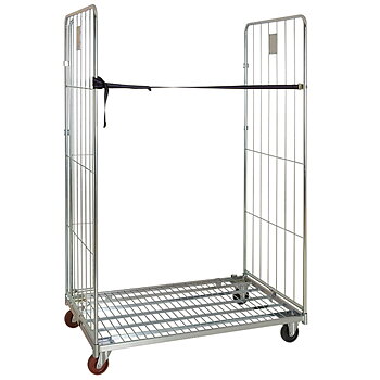 rullcontainer med 1 bas, 2 galler sido, 1 rem
