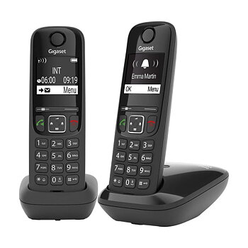 Trådlös Telefon Gigaset AS690 Duo Svart