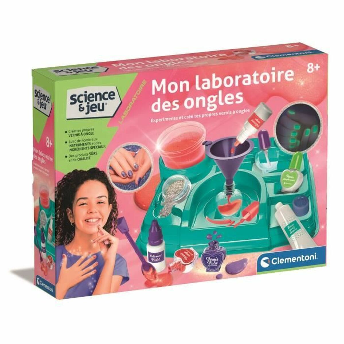 Manikyrset Clementoni My Nail Laboratory Multicolour