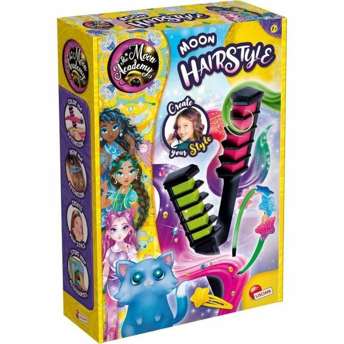 Frisörset för barn Lisciani Giochi The Moon Academy Moon Hairstyle