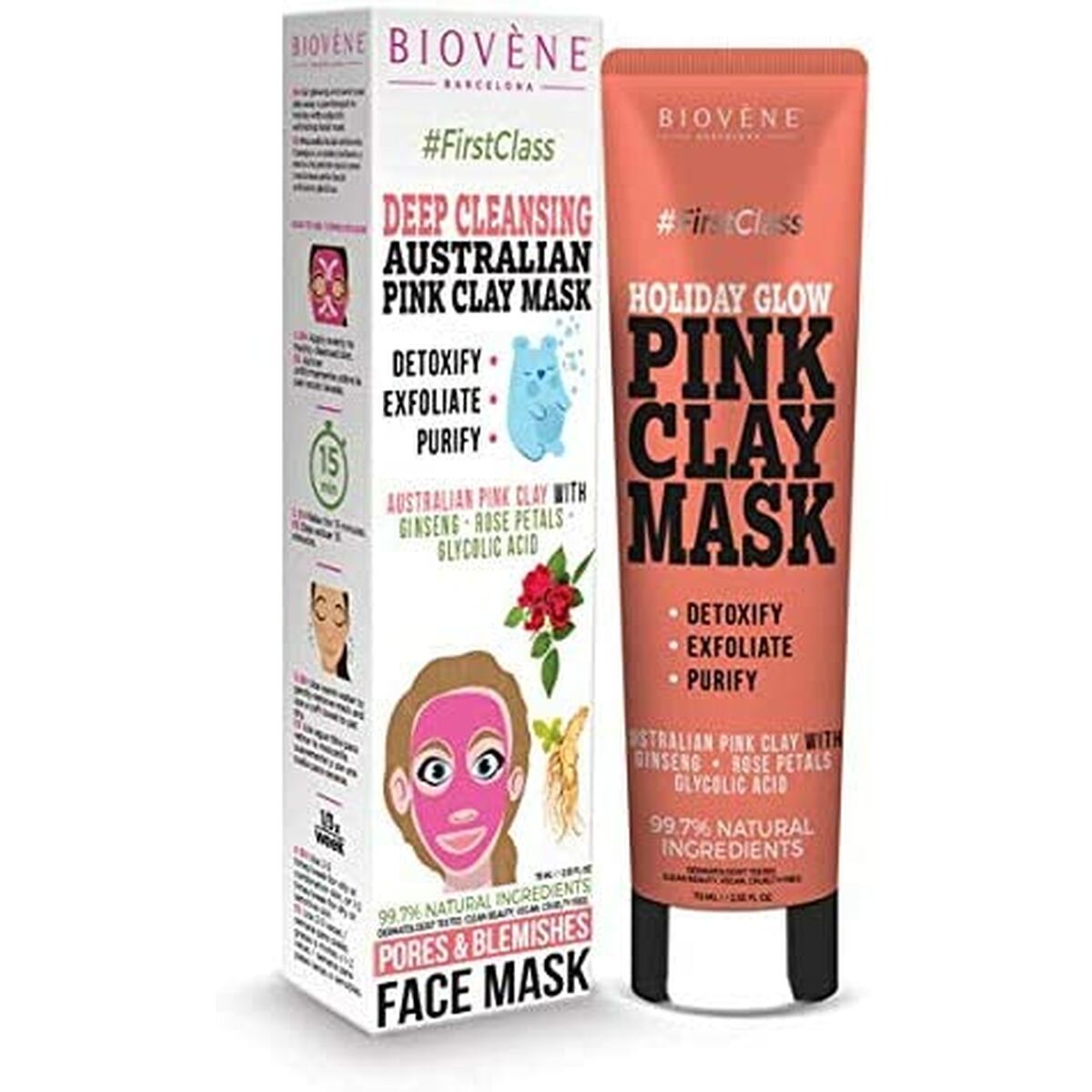 Porrengörande ansiktsmask Biovène Glow Mask 75 ml - 2