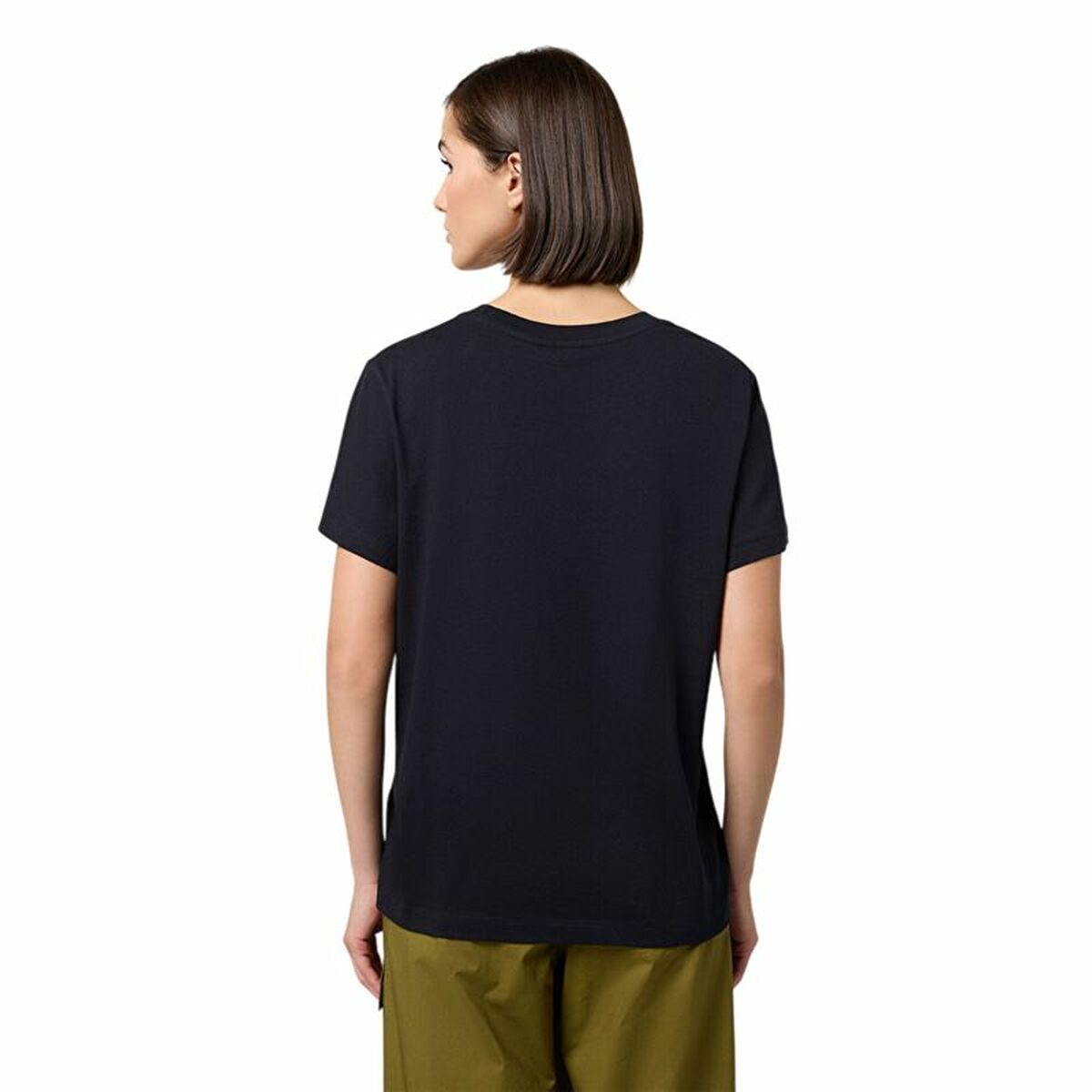 T-shirt med kortärm Dam Champion Champion Crewneck Svart - 3
