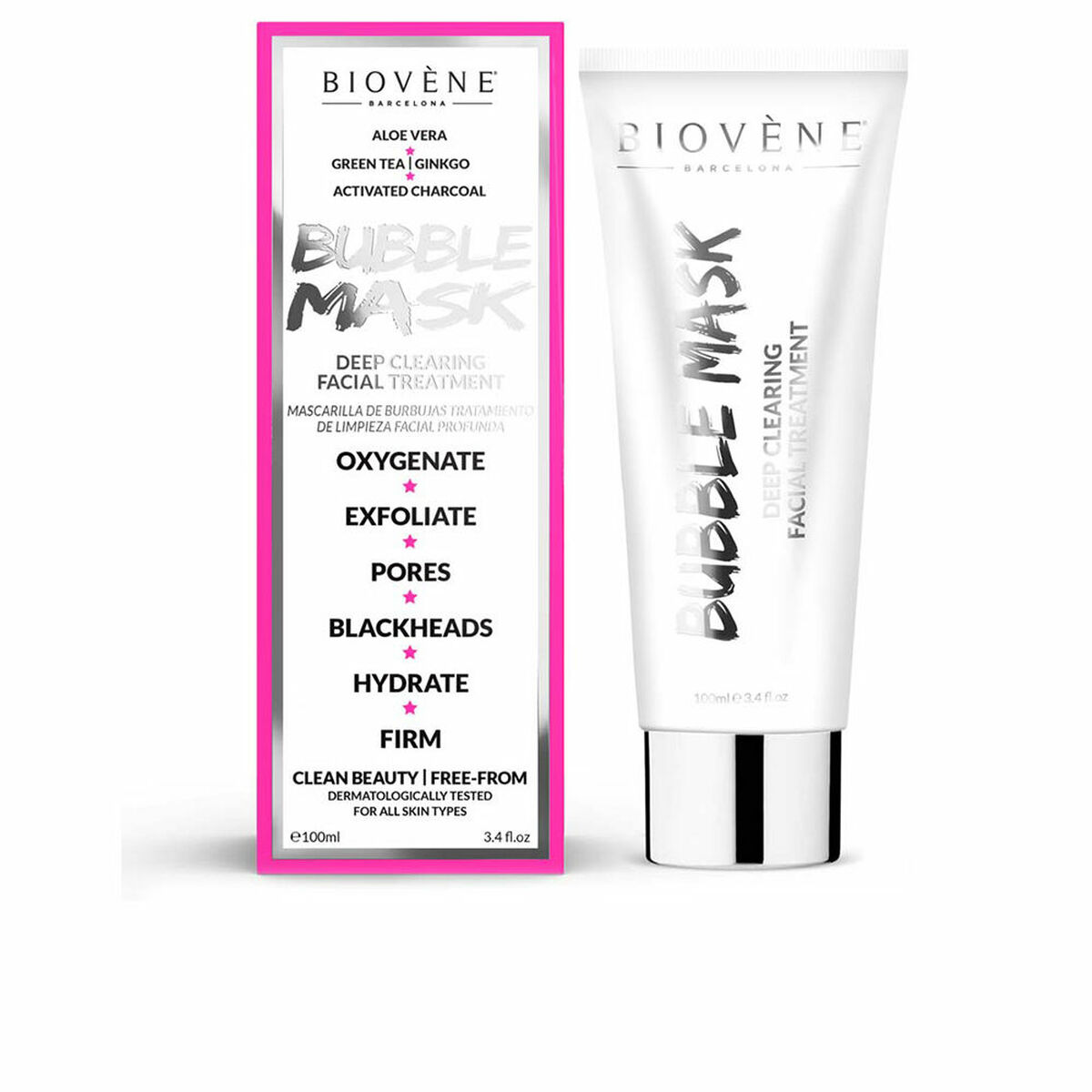 Ansiktsmask Biovène Bubble Mask 100 ml