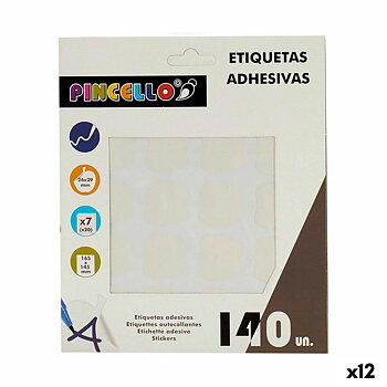 Självhäftande etiketter Pincello Vit 17 x 4 x 19 cm 22 x 49 mm Äpple (12 antal)