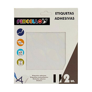 Självhäftande etiketter Pincello Vit 17 x 4 x 19 cm 22 x 49 mm Blad (12 antal)