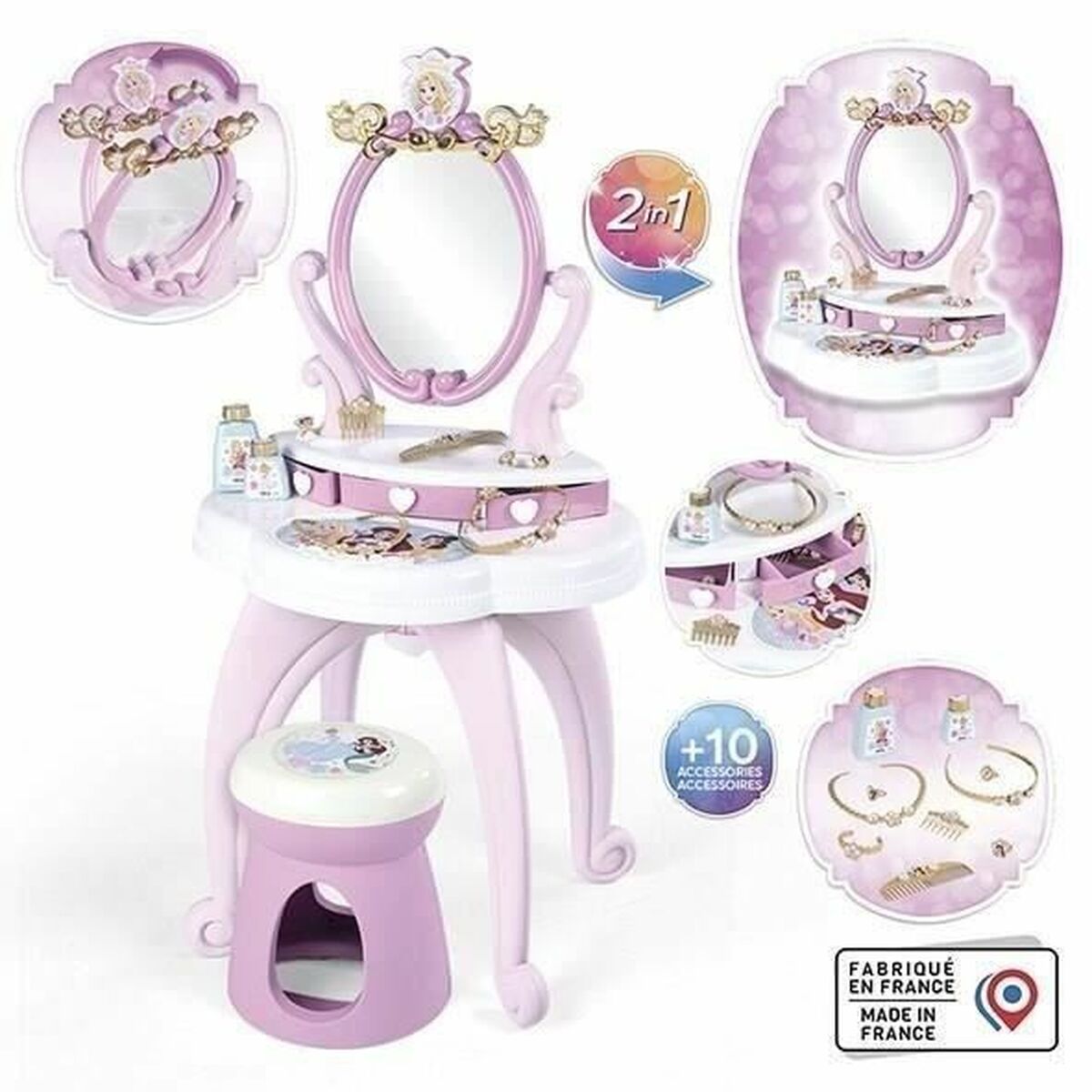 Sminkbord med pall Smoby Princess