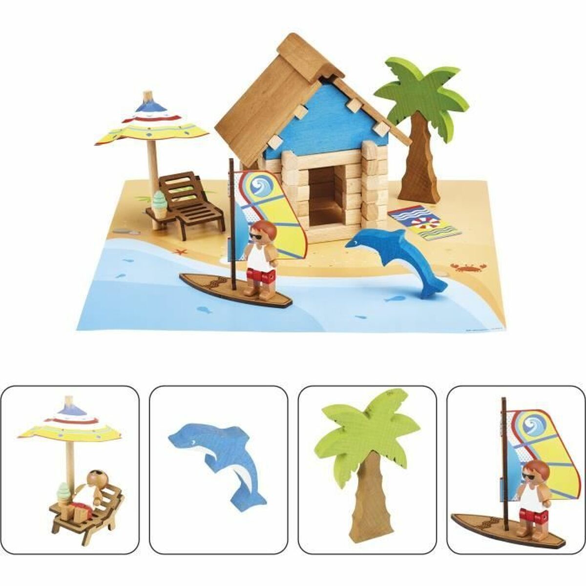 Byggsats Jeujura The Beach Hut - 3