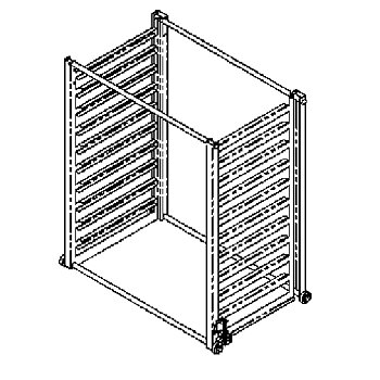 Löstagbar ugn rack för ugnar 10x1/1 GN