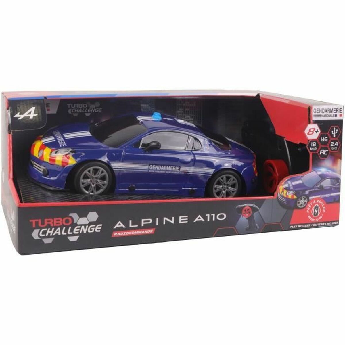 Radiostyrd bil Turbo Challenge Alpine A110 Blå - 3