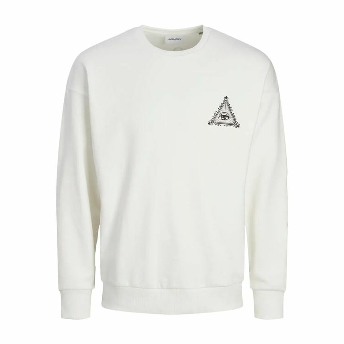 Tröja utan huva Herr Jack & Jones Jjmystic Vit Brun