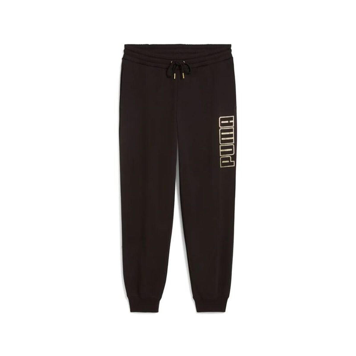 Långa träningsbyxor Puma Maximal Metallic Sweatpants Svart Kvinna