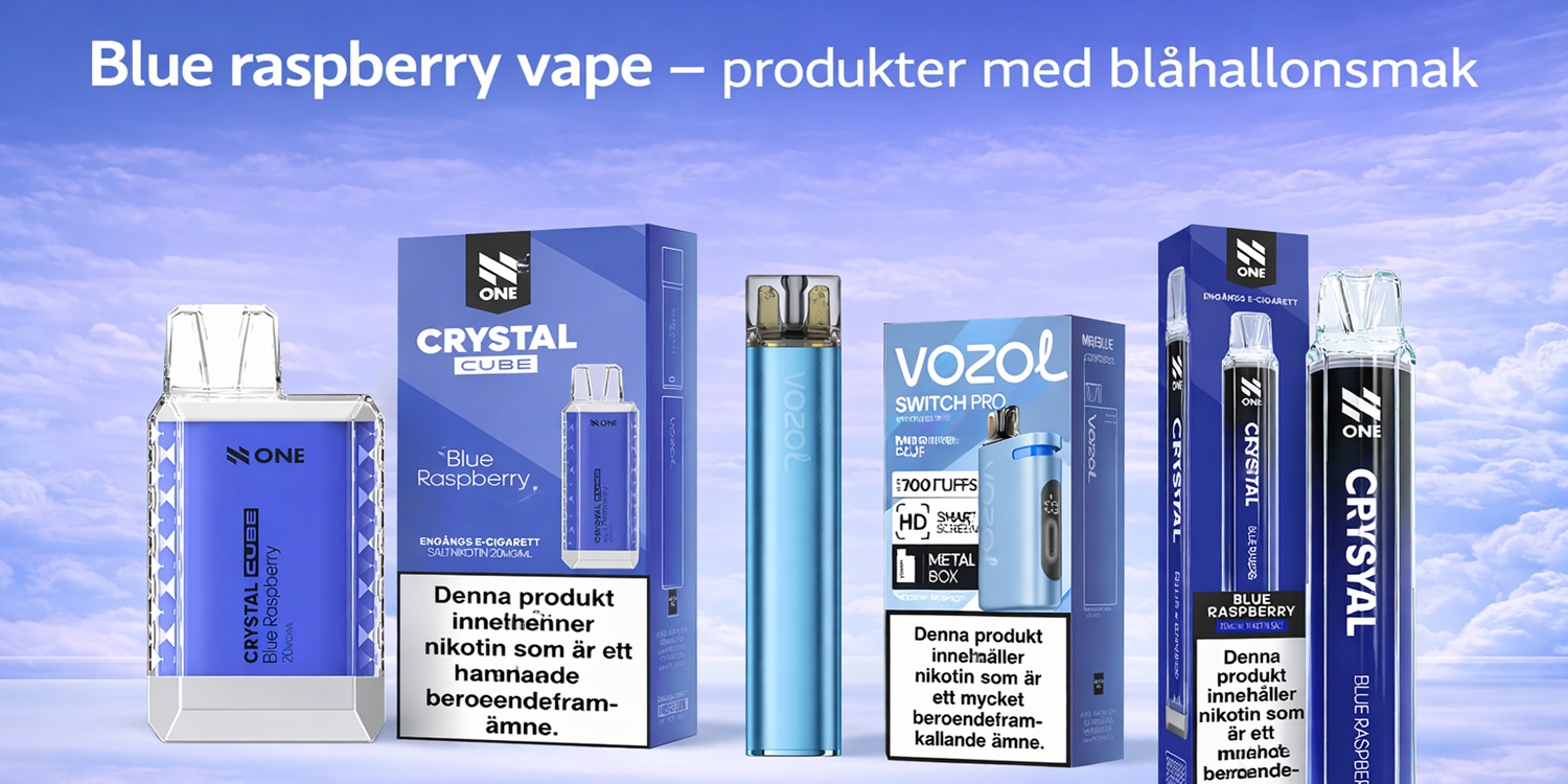 Blue raspberry vape – Vapes med blåhallonsmak - Eciggonline
