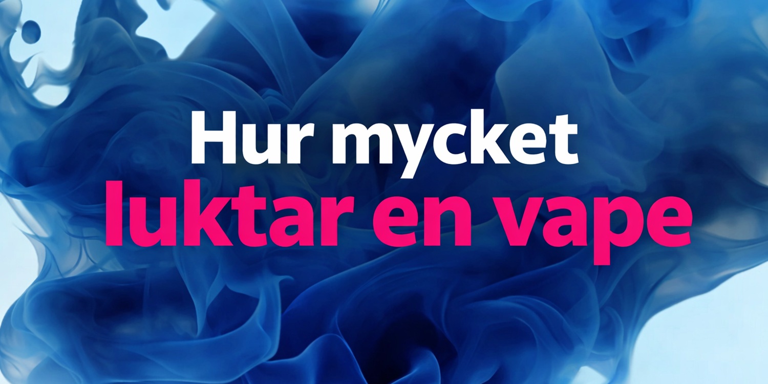 Hur mycket luktar en vape - bildilustration på vape ånga