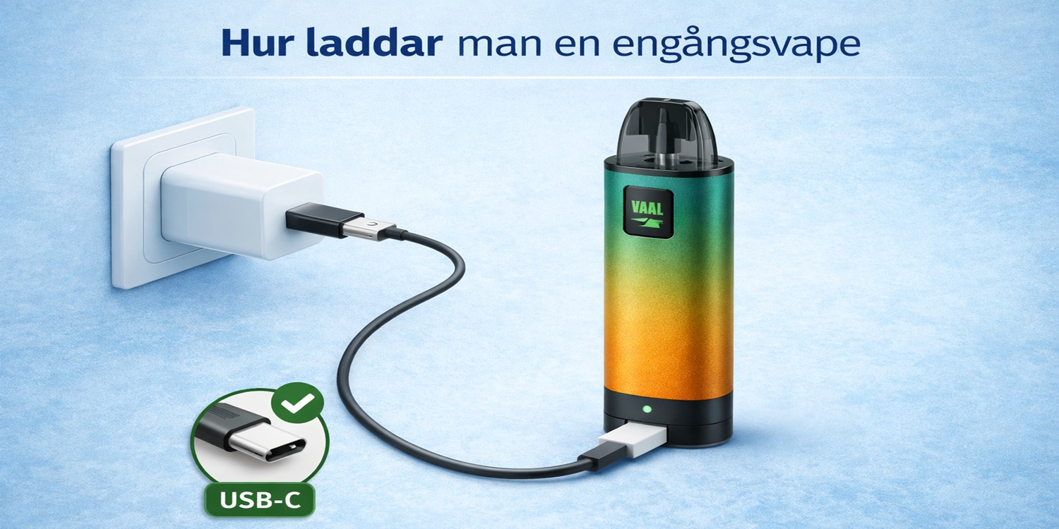 Hur laddar man en engngs vape? - Eciggonline