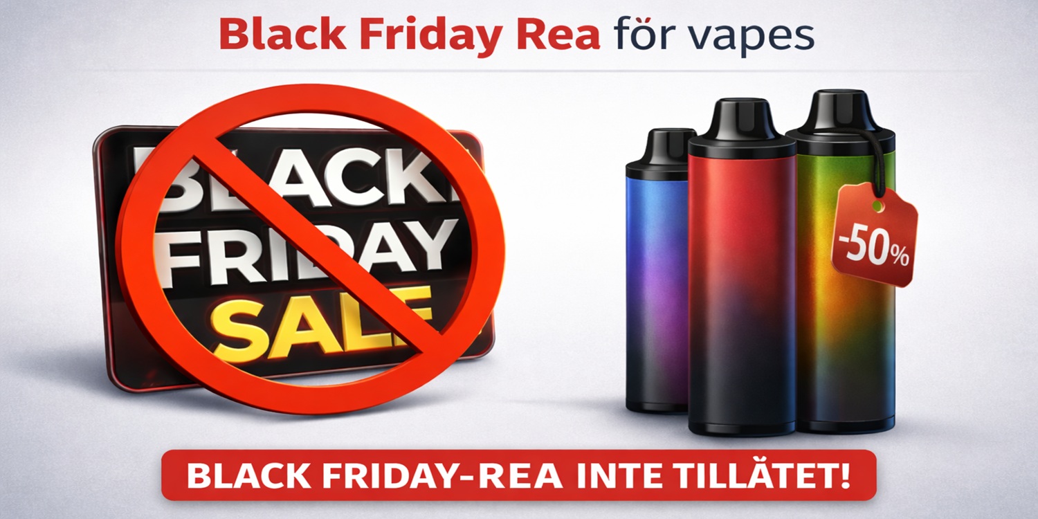 Vape & Black Friday Erbjudade regler - Eciggonline