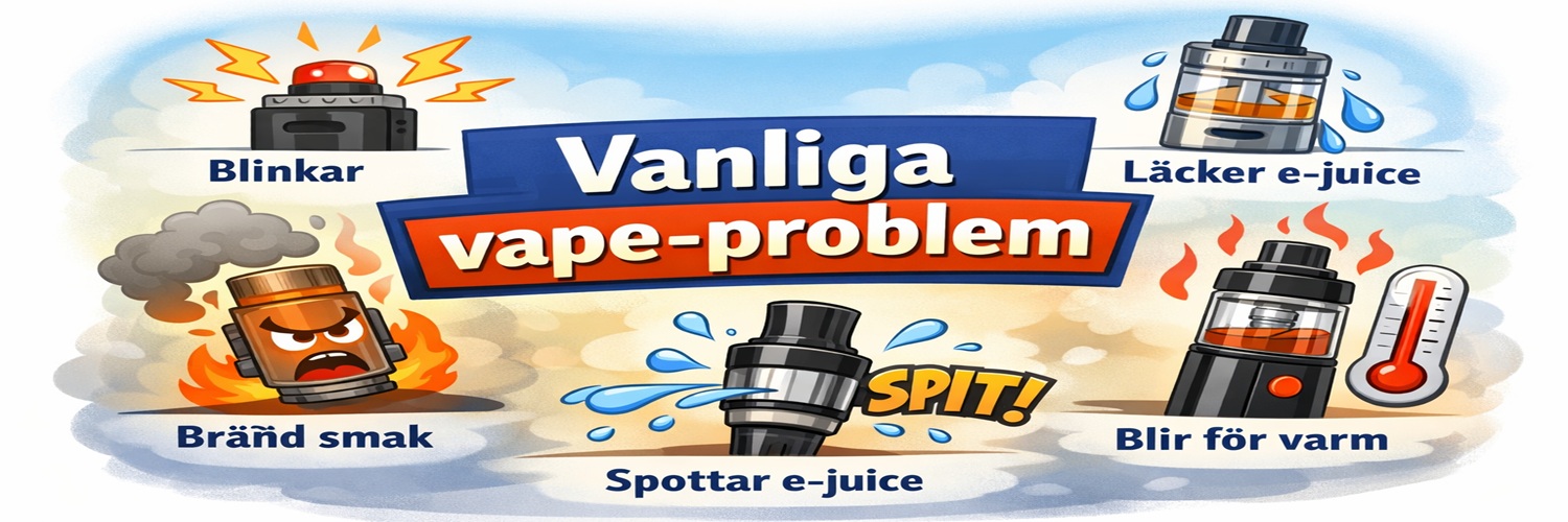 Vanliga vape-problem – guide till felsökning av e-cigaretter