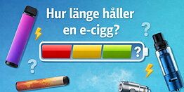 Hur länge håller en ecigg?