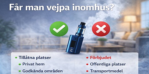 Får man vejpa inomhus