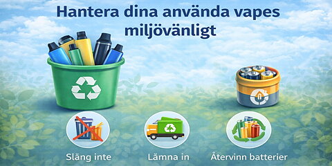 Hantera dina använda vapes ansvarsfullt
