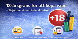 Så jobbar vi med ålderskontroll vid köp av Vapes