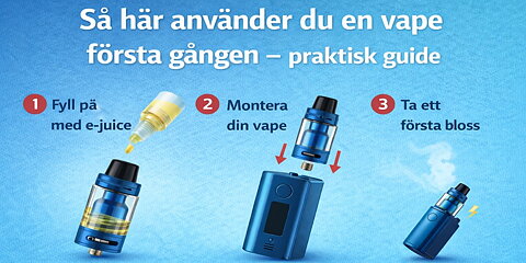 Så här använder du en vape