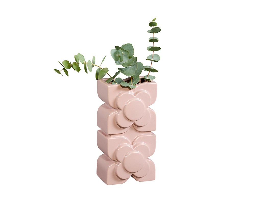 Vas Square Flower Rose