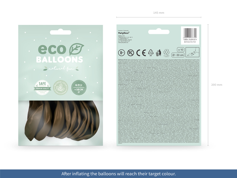 Eco Ballonger 30cm pastell, brun - 2