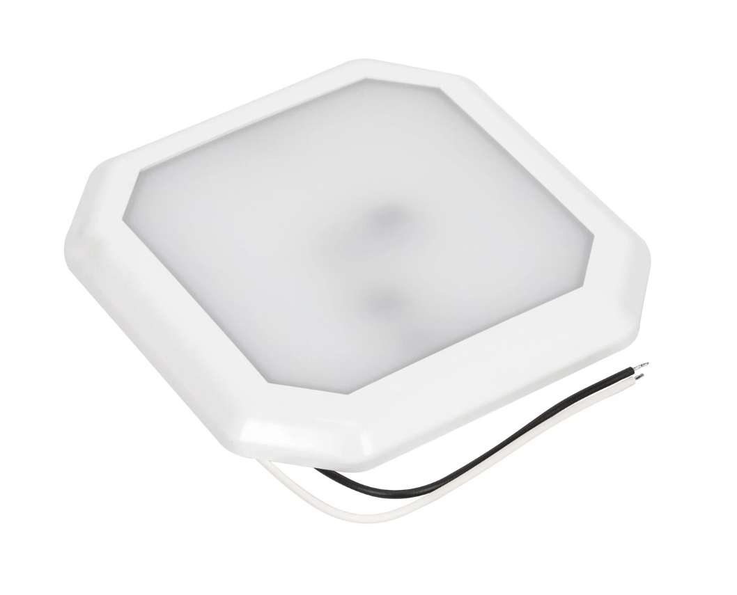 Innerbelysning LED fyrkant 124mm 12-24V