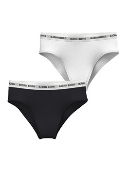 Core Logo High Waist Brief 2-pack svart/vit