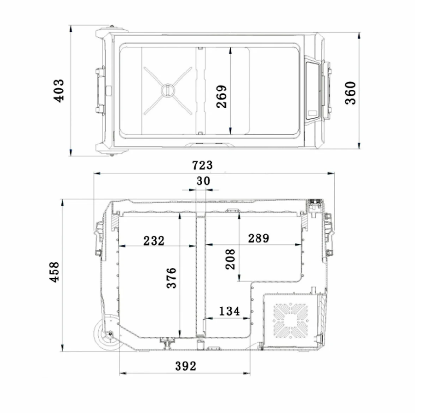 Kylbox 50L 12/24V - alpicool - 3