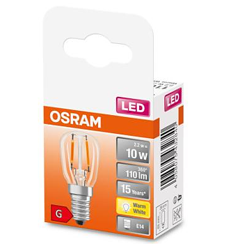 Led-lampa päron T26 Star klar Osram