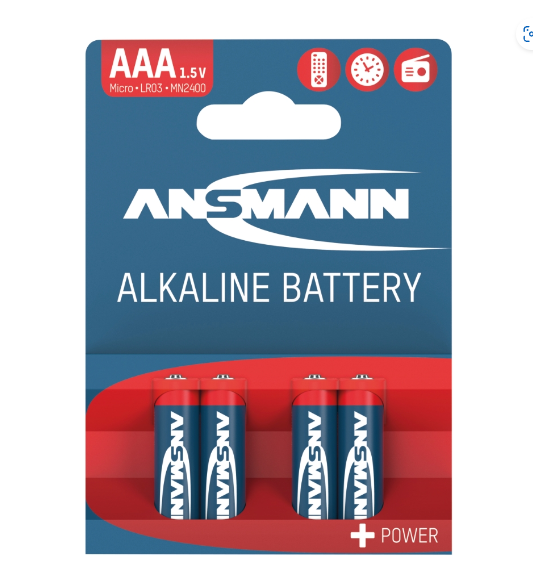 Batteri  AAA/LR03 1,5V  4-Pack