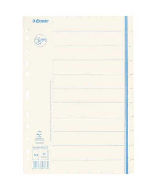 Pappregister JOPA A4 10 flik otr.