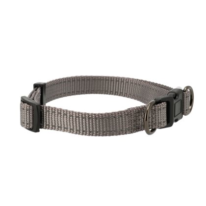Dogman nylonhalsband Iris ställbart grå - 2