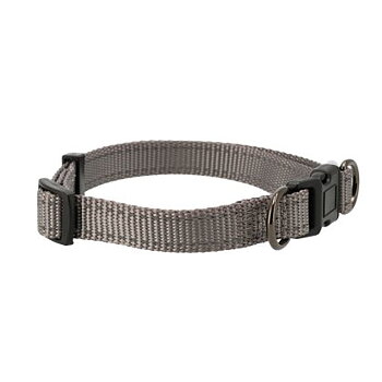 Dogman nylonhalsband Iris ställbart grå