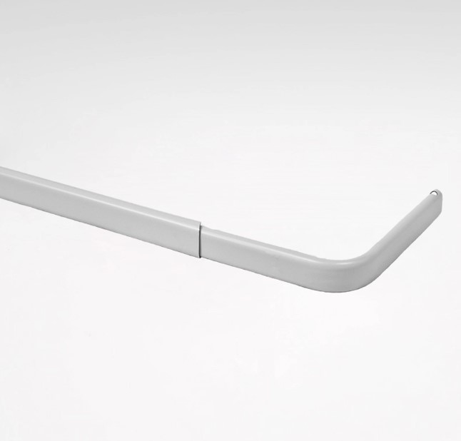 Reglerbar gardinstång inkl. väggfästen 9/65-110cm