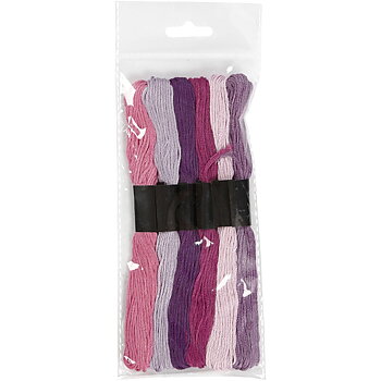 Harmoni broderigarn, tjocklek 1 mm, lila harmoni , 6nystan