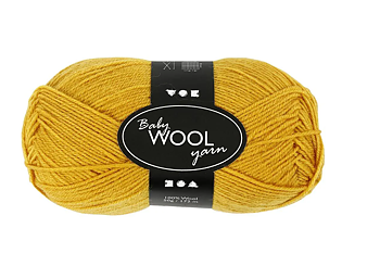 Babygarn Mörkgul 50g 172m