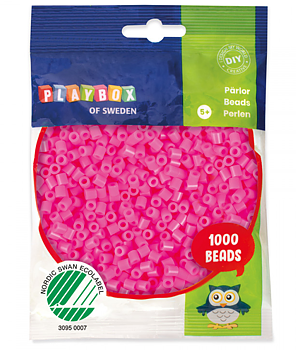 Rörpärlor Rosa 1.000 st