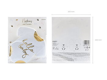 Servetter Baby romper - Hello Baby, white