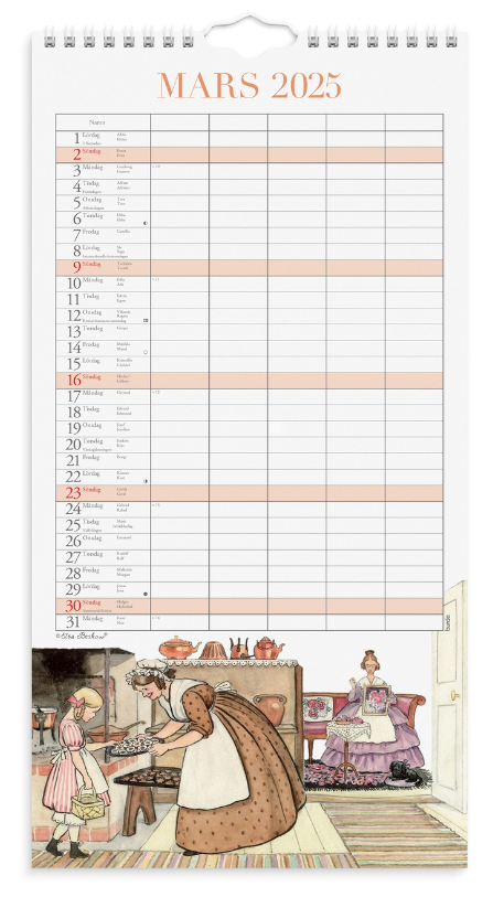 Familjekalender 2025 Elsa Beskow - 3