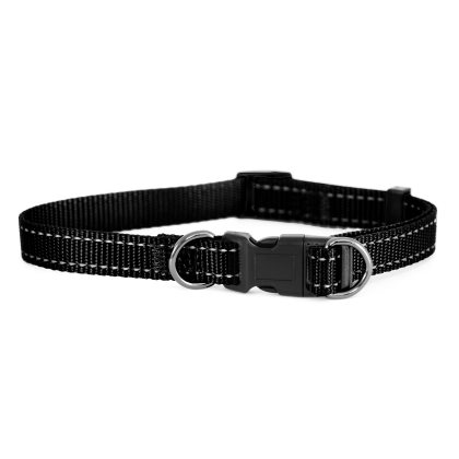Dogman nylonhalsband Iris ställbart svart