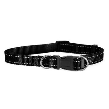 Dogman nylonhalsband Iris ställbart svart