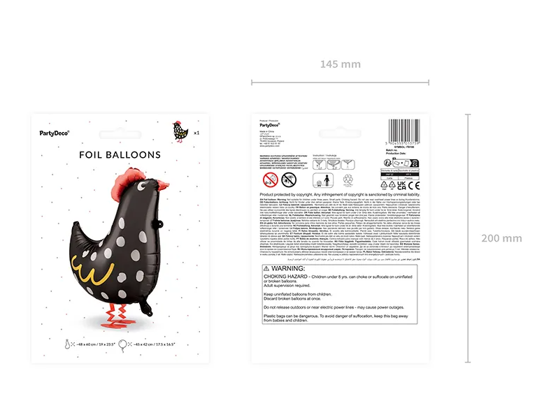 Folieballong tupp - 5