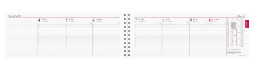 Kalender 2025 Stor Plankalender spiralb - 2