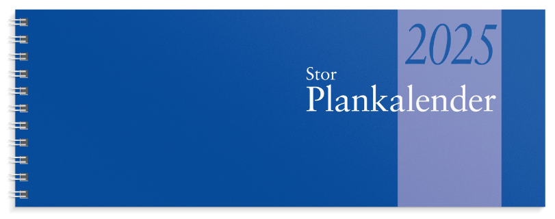 Kalender 2025 Stor Plankalender spiralb